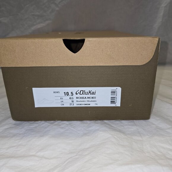 OluKai Nohea Moku Men's Size 10.5 in Sharkskin , 10283-GWGW, New in Box - Picture 8 of 8